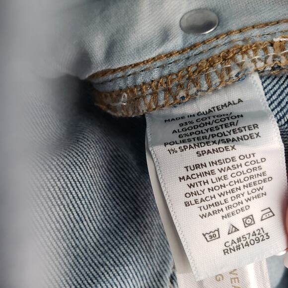 LOFT Jeans Womens 24x27 Modern Straight Leg Mid-Rise Medium Raw Frayed Hem Denim - Picture 10 of 10